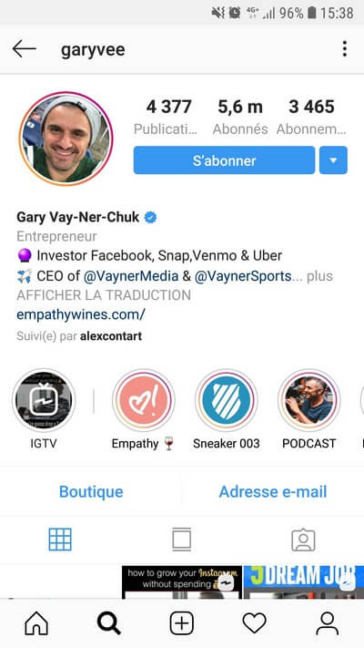 Postez souvent des Stories Instagram pour obtenir plus de followers en vous inspirant de Gary Vaynerchuk